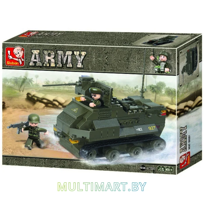 Конструктор Sluban M38-B0281 Бронетранспортёр (179 деталей)